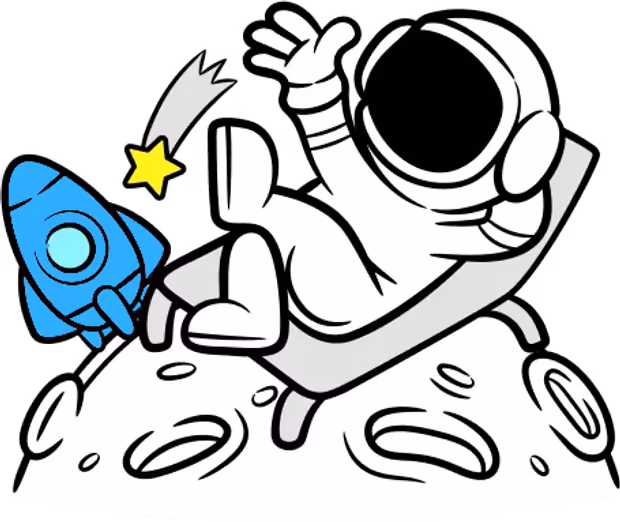 Astronaut in the air
